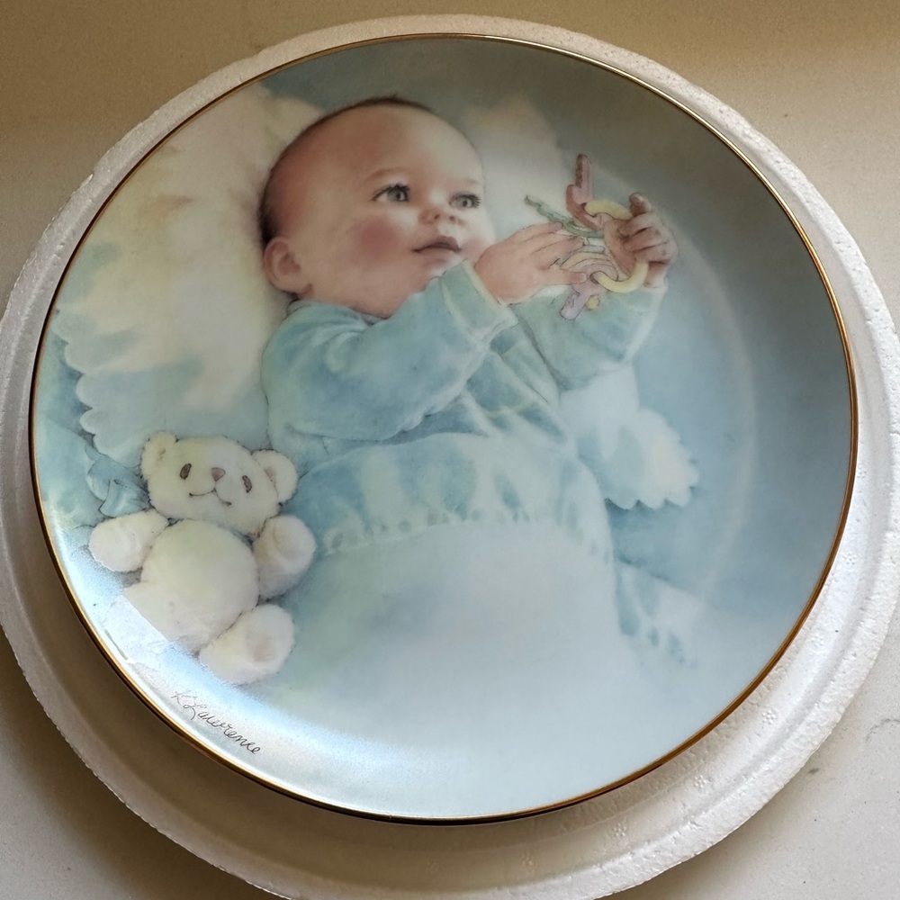 The Danbury Mint Collector Plate Baby’s Keys Limited Edition By Kathy Lawrence